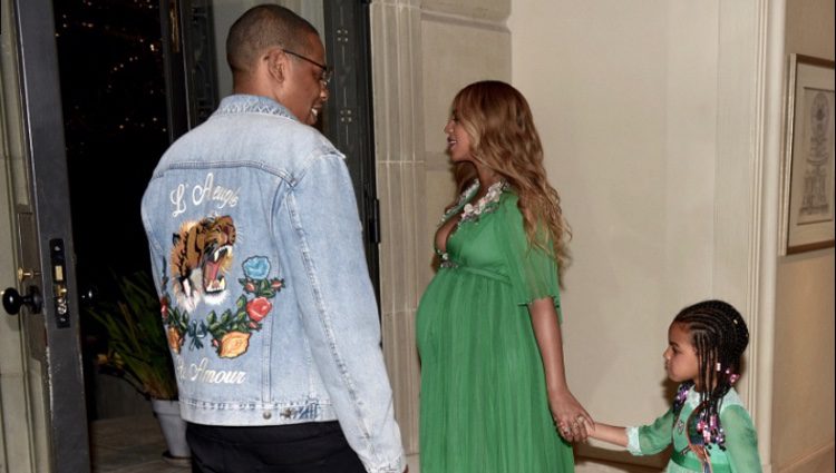 Beyoncé junto a Jay Z y Blue Ivy