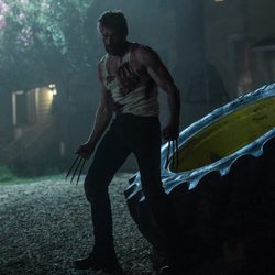 Hugh Jackman interpretando el papel de Lobezno en la película 'Logan'