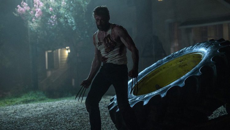 Hugh Jackman interpretando el papel de Lobezno en la película 'Logan'