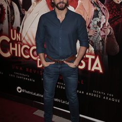 Félix Gómez en el estreno de 'Un chico de revista'