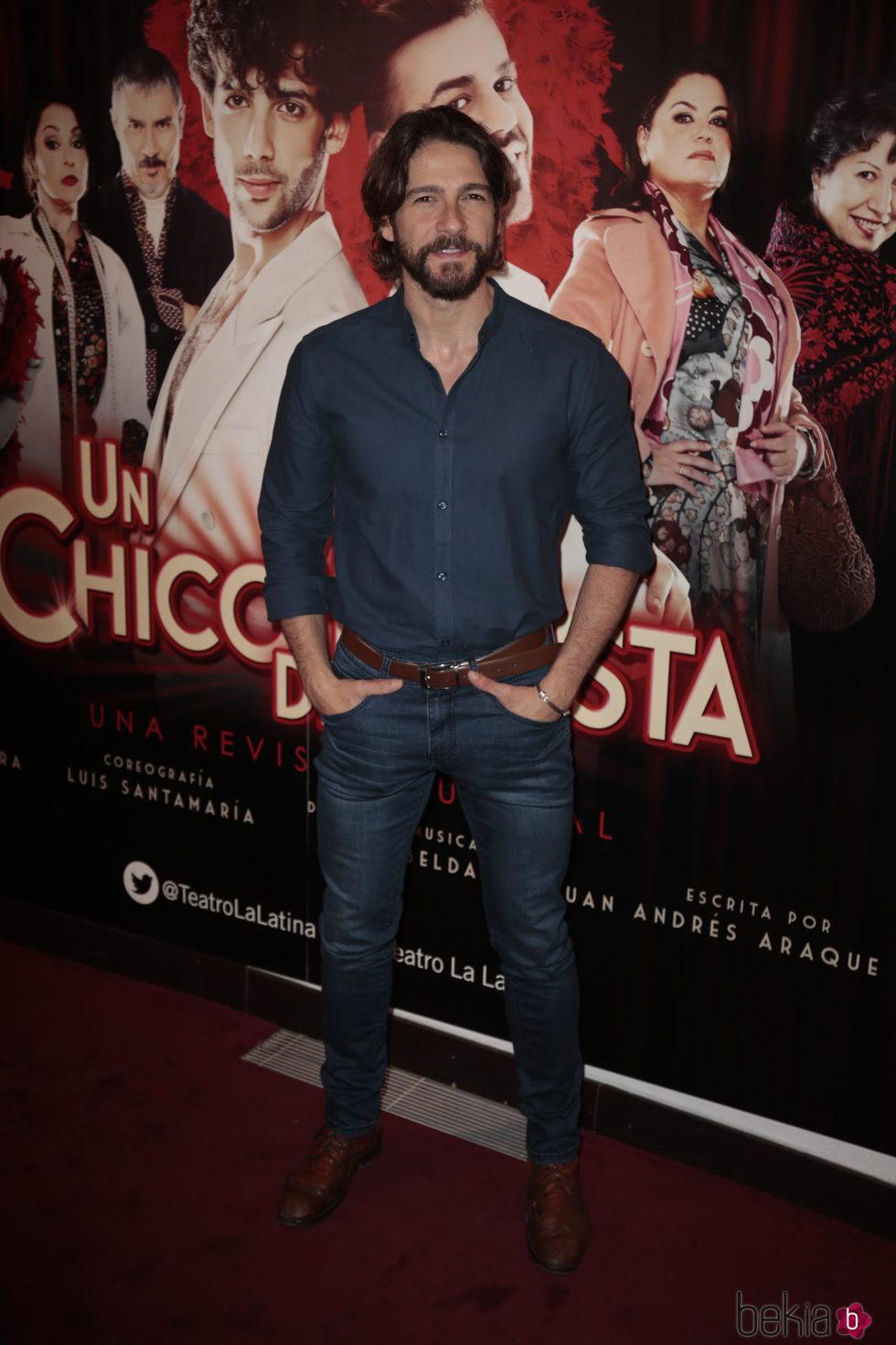 Félix Gómez en el estreno de 'Un chico de revista'