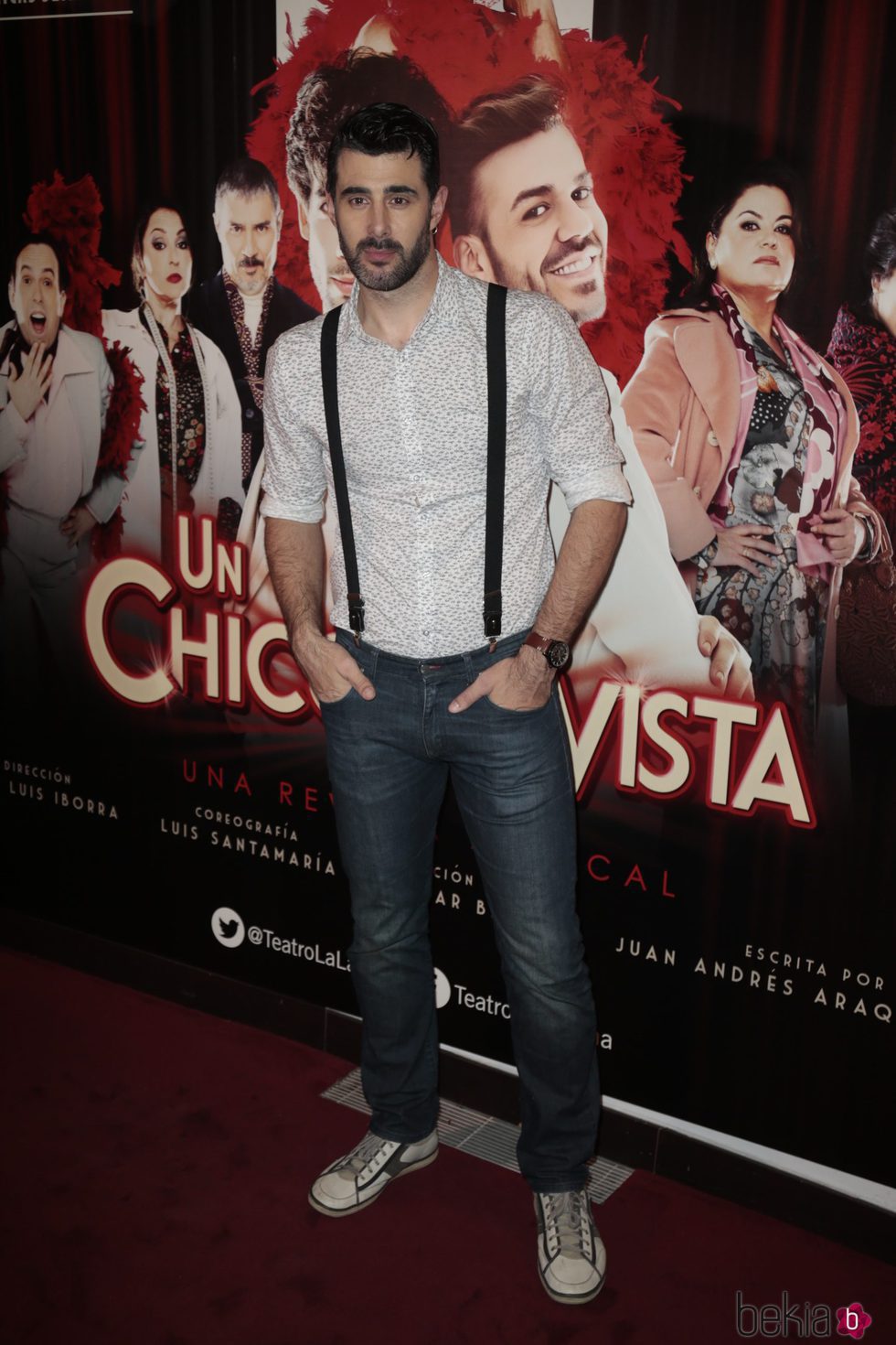 David Amor en el estreno de 'Un chico de revista'