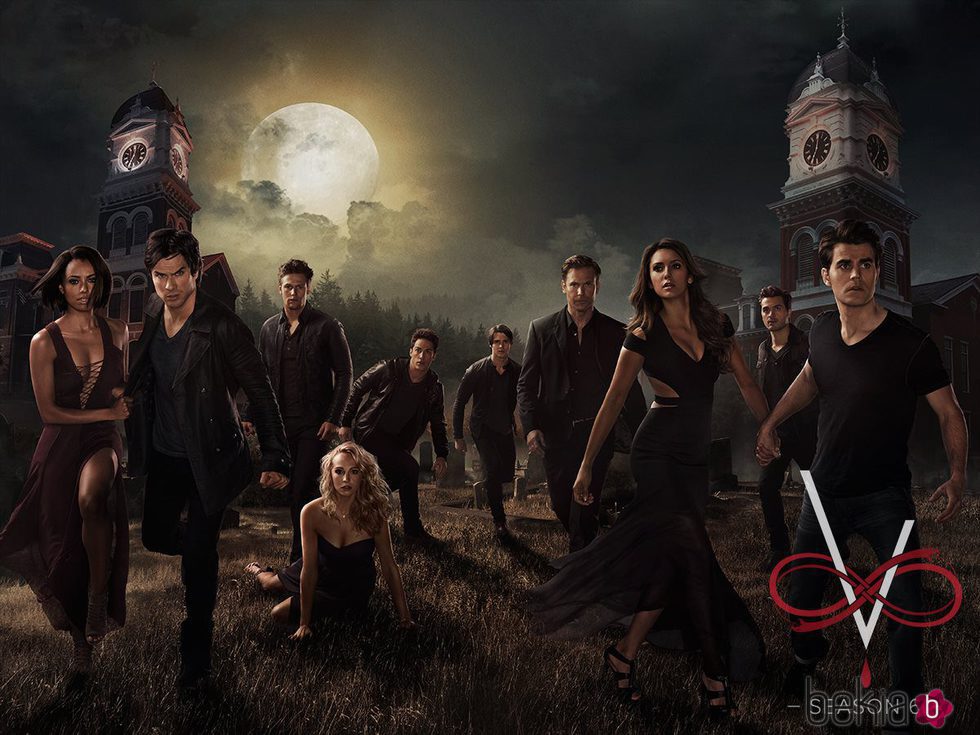 Cartel de promoción de la sexta temporada de 'The vampire diaries'