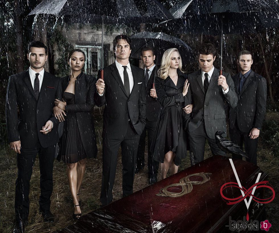 Cartel de promoción de la octava temporada de 'The vampire diaries'