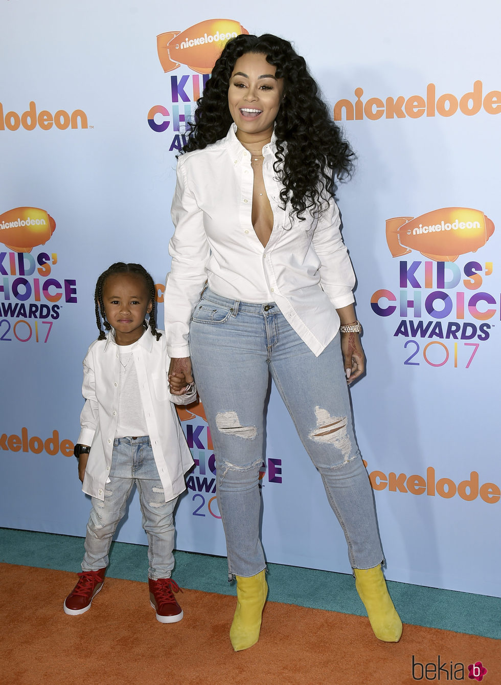 Blac Chyna y su hija en los Nickelodeon Kids' Choice Awards 2017