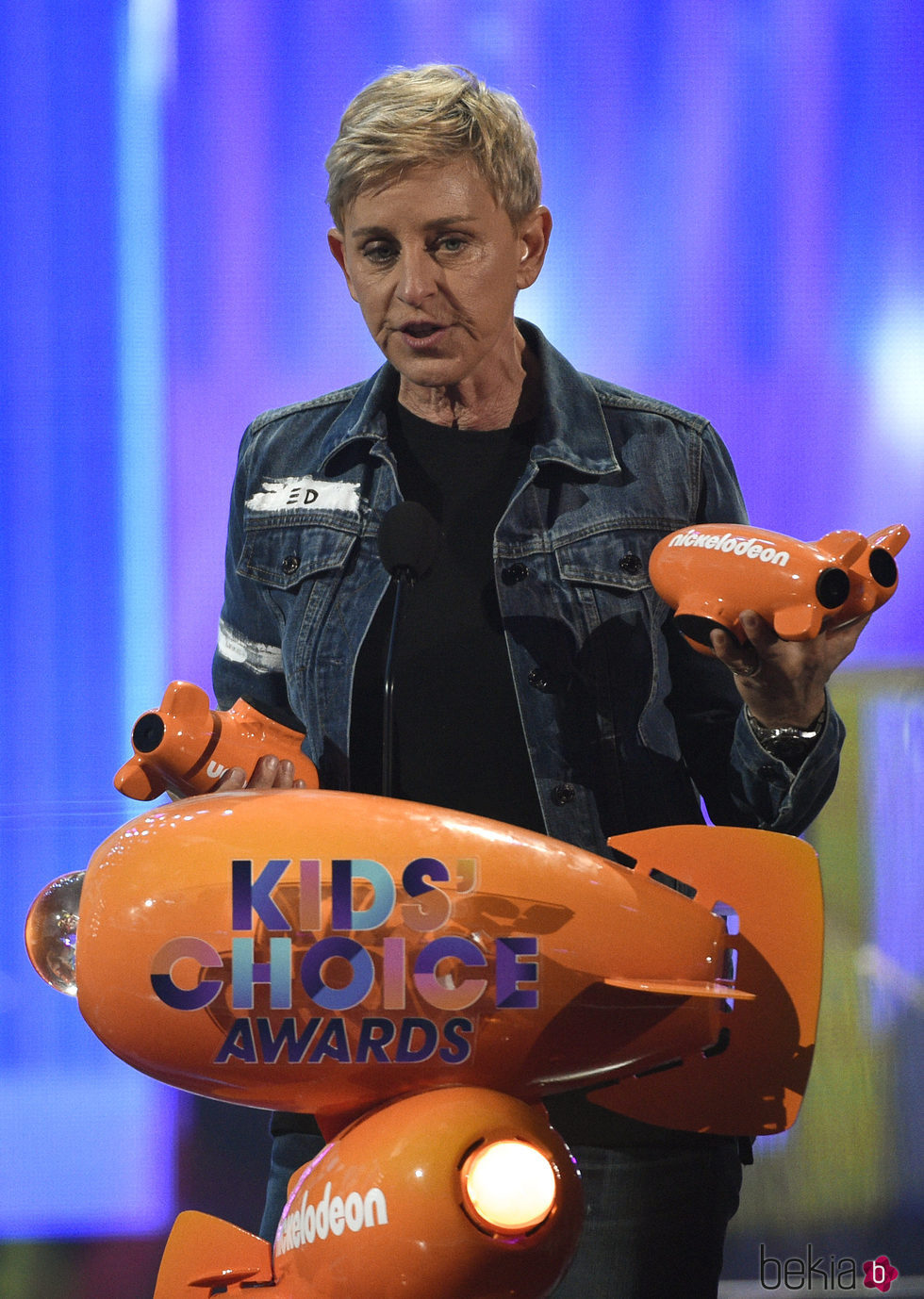 Ellen DeGeneres en los Nickelodeon Kids' Choice Awards 2017