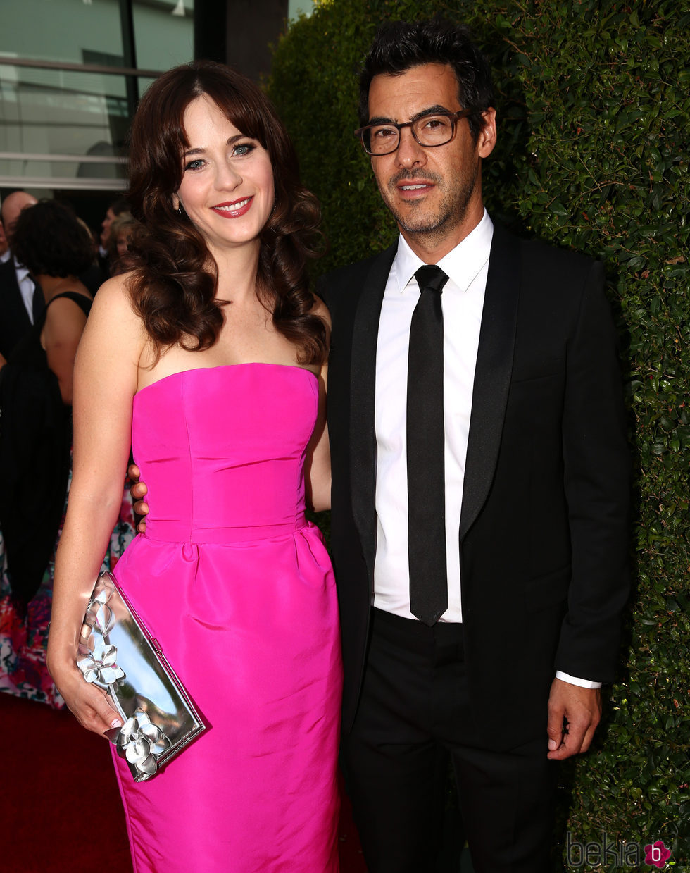 Zooey Deschanel y Jacob Pechenik en los Premios Emmy 2014