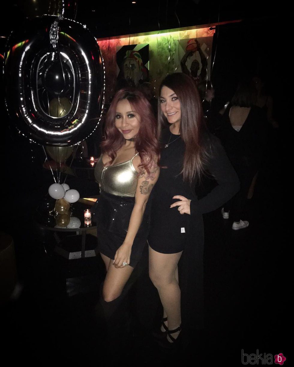 Snooki y Sammi Sweetheart en la fiesta de cumpleaños de la segunda