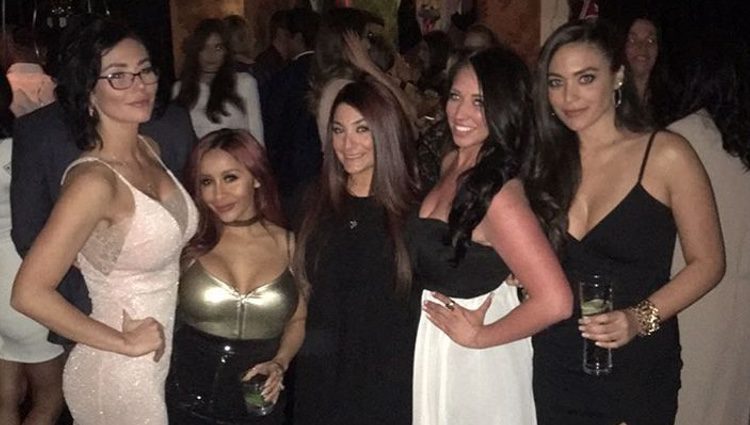 Snooki, Sammi Sweetheart, JoWoww ('Jersey Shore') en un cumpleaños