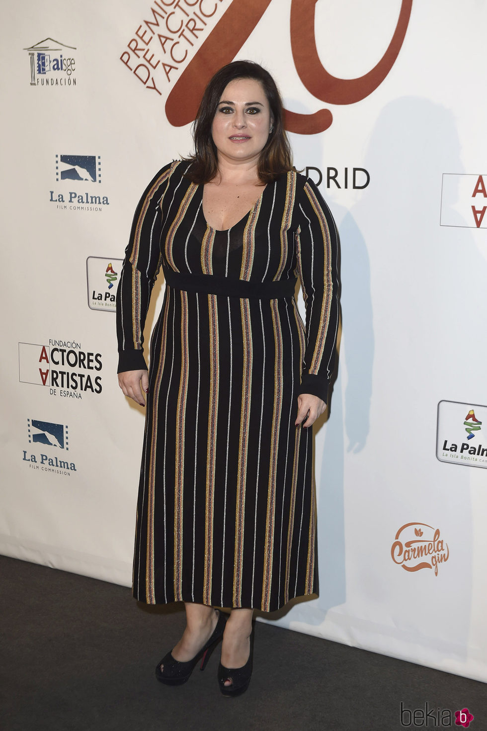 Inma Cuevas en la red carpet de la XXVI edición de los Premios de la Unión de Actores