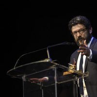 Manolo Solo con su premio de la Unión de Actores 2017