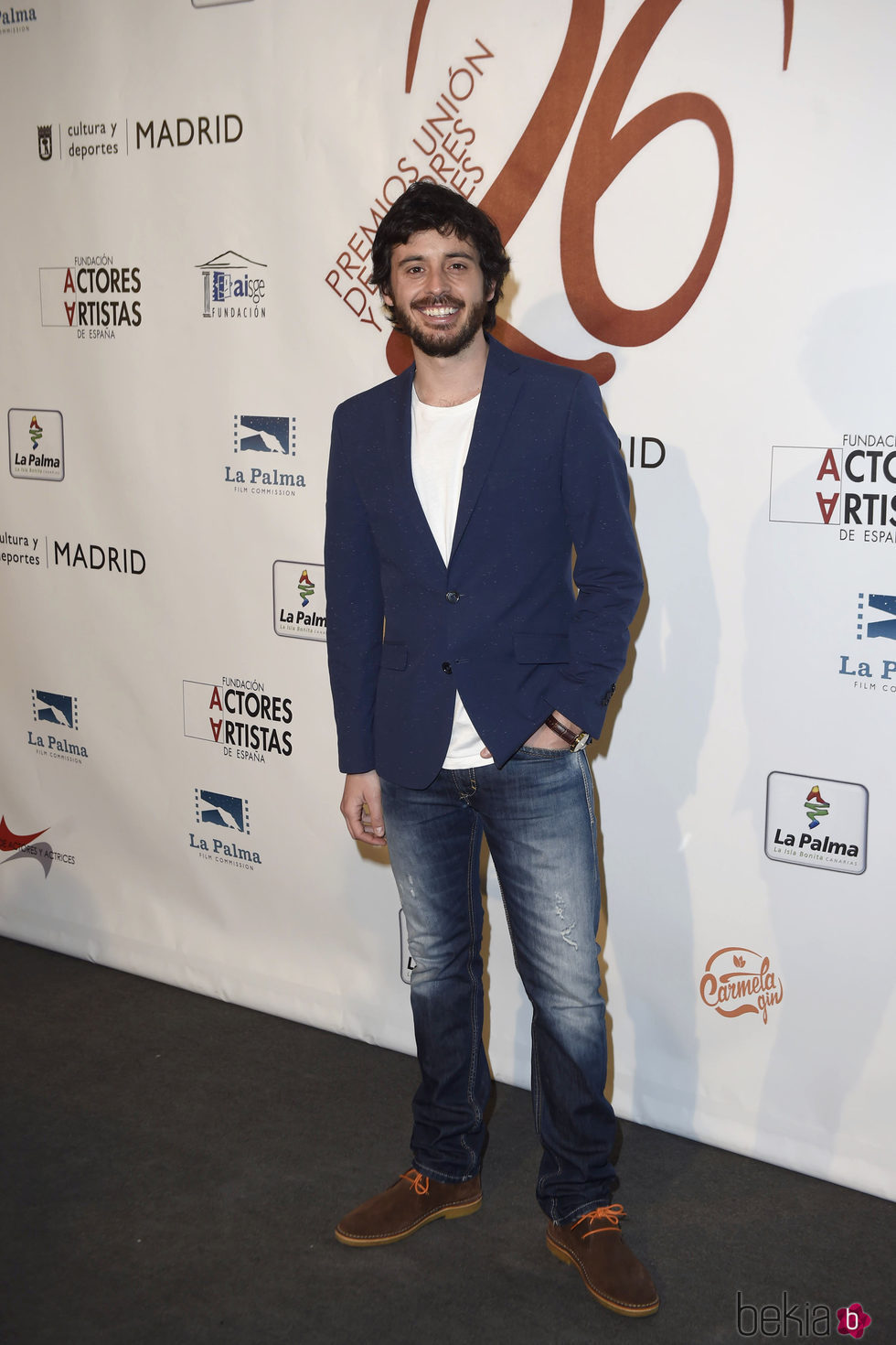 Javier Pereira en la red carpet de la XXVI edición de los Premios de la Unión de Actores