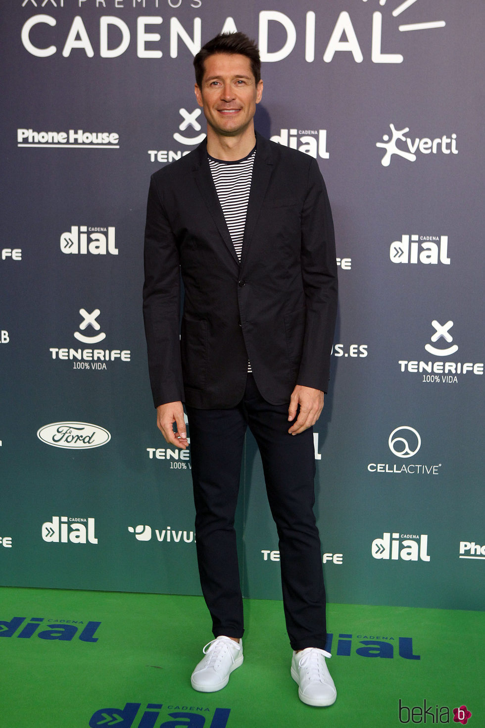 Jaime Cantizano en la alfombra roja de los Premios Cadena Dial 2017