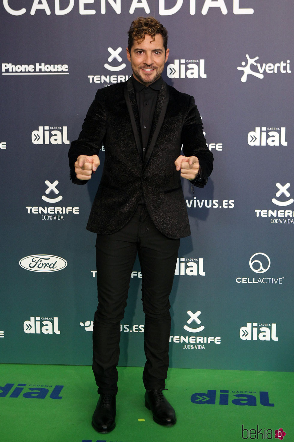 David Bisbal en la alfombra roja de los Premios Cadena Dial 2017