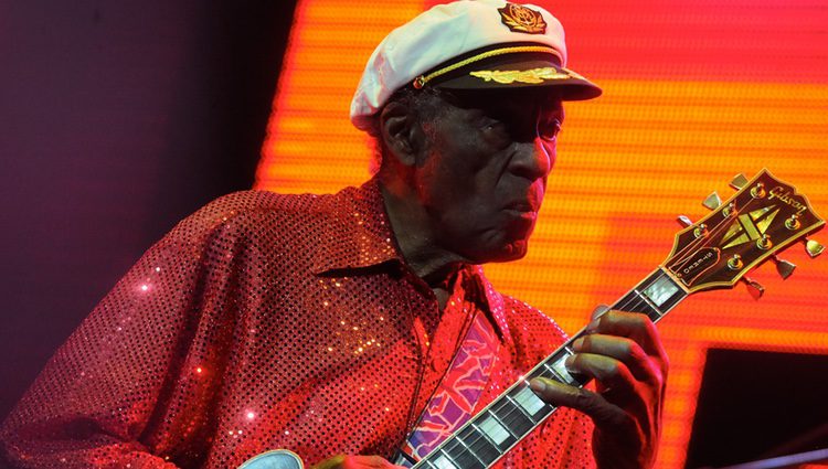 Chuck Berry actuando en Moscú