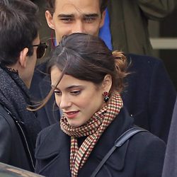 Tini Stoessel saliendo de su hotel de Madrid junto a Pepe Barroso Jr