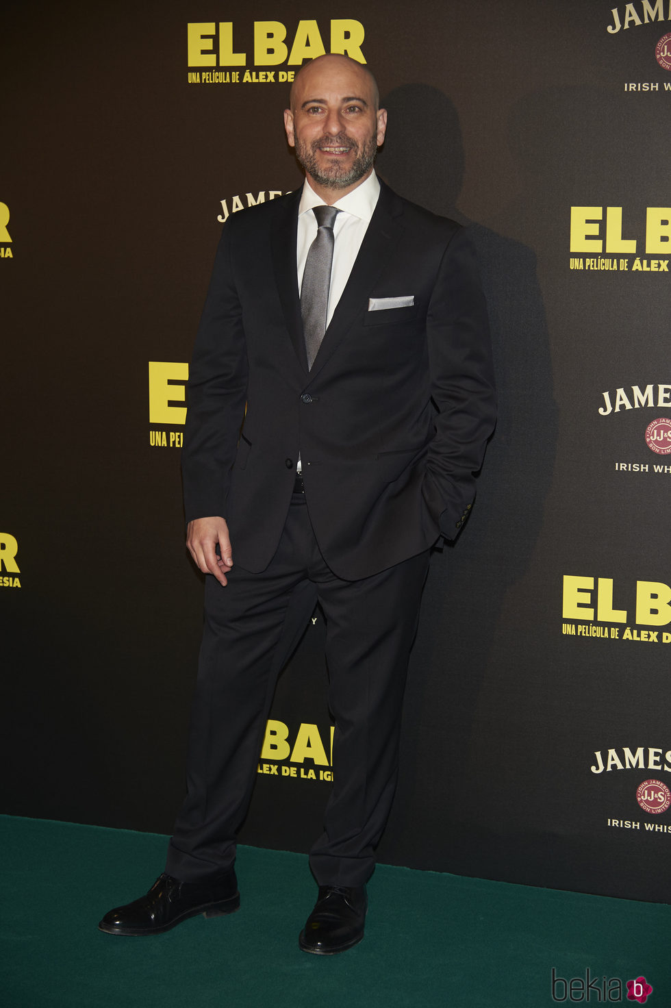 Jaime Ordóñez en la presentación de la película 'El Bar' en los cines Callao de Madrid