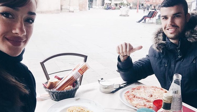 Adara y Pol ('GH 17') comiendo en Venecia