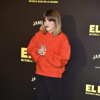 Angy Fernández en la presentación de la película 'El Bar' en los cines Callao de Madrid