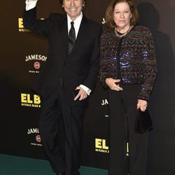 Raphael y Natalia Figueroa en la presentación de la película 'El Bar' en los cines Callao de Madrid