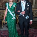 La Princesa Victoria de Suecia y su marido Daniel en un acto oficial en el Palacio Real de Estocolmo