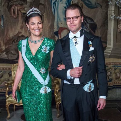 Los Reyes y Príncipes de Suecia en una cena de gala en el Palacio Real de Estocolmo