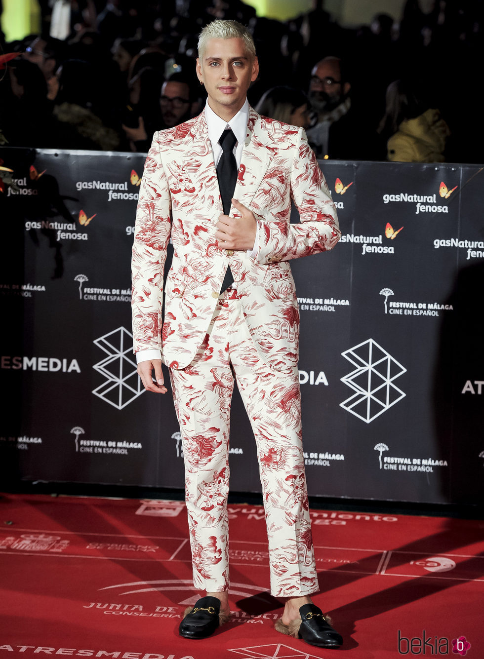 Eduardo Casanova en la gala de clausura del Festival de Cine de Málaga