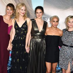 Laura Dern, Nicole Kidman, Shailene Woodley, Zoe Kravitz y Reese Witherspoon