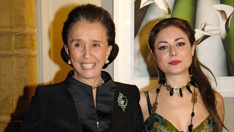 Aline Griffith con su nieta Carla Figueroa Domecq