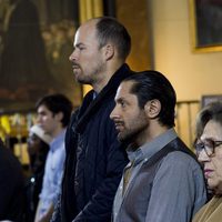 Rafael Amargo y Olfo Bosé en la misa funeral en homenaje a Pablo Ráez