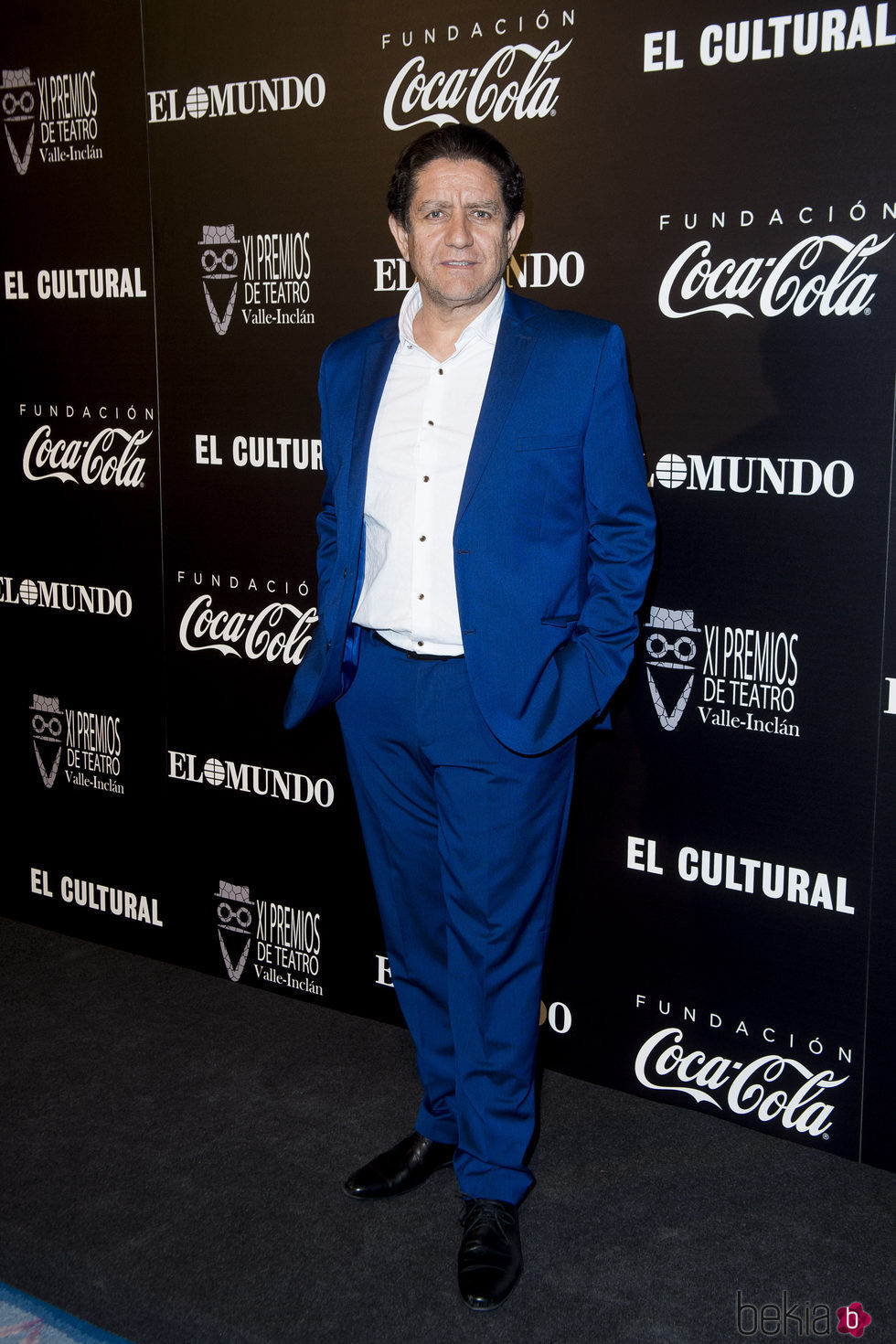 Pedro Casablanc en la alfombra roja de los Premios Valle Inclán de Teatro