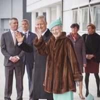 Felipe de Bélgica junto a Margarita de Dinamarca al inicio de su Visita de Estado a Dinamarca