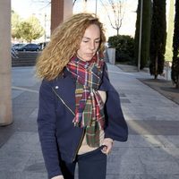 Rocío Carrasco llegando al Juzgado de Violencia sobre la Mujer para ratificar su demanda contra Antonio David Flores