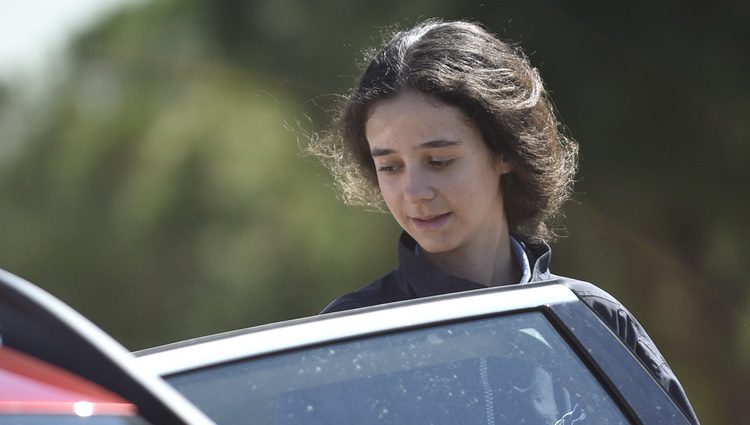 Victoria de Marichalar en la capilla ardiente de Alicia de Borbón-Parma