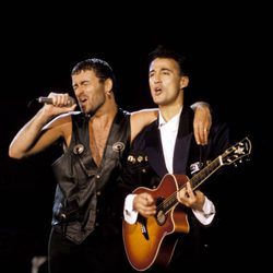 George Michael y Andrew Ridgeley durante una actuación