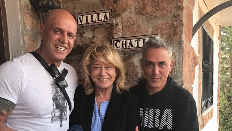 Kiko Matamoros, Mila Ximénez y Kiko Hernández en 'Villa Chatín'