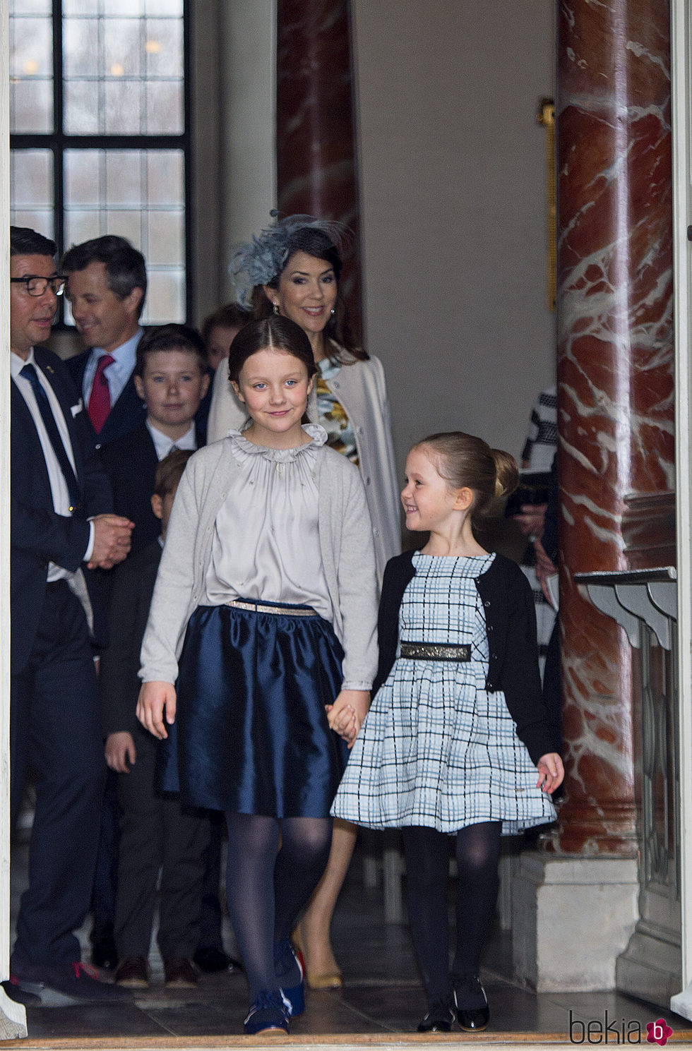 Isabel y Josefina de Dinamarca en la Confirmación de Félix de Dinamarca