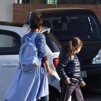 Paula Echevarría lleva a su hija Daniella al colegio tras conocerse su ruptura con David Bustamante