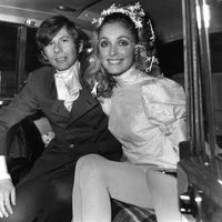 Roman Polanski y Sharon Tate en su boda