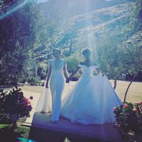 Lauren Morelli y Samira Wiley en su boda