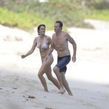 Cindy Crawford y su marido luciendo cuerpazo en las playas de San Bartolomé