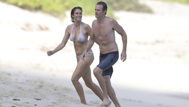 Cindy Crawford y su marido luciendo cuerpazo en las playas de San Bartolomé