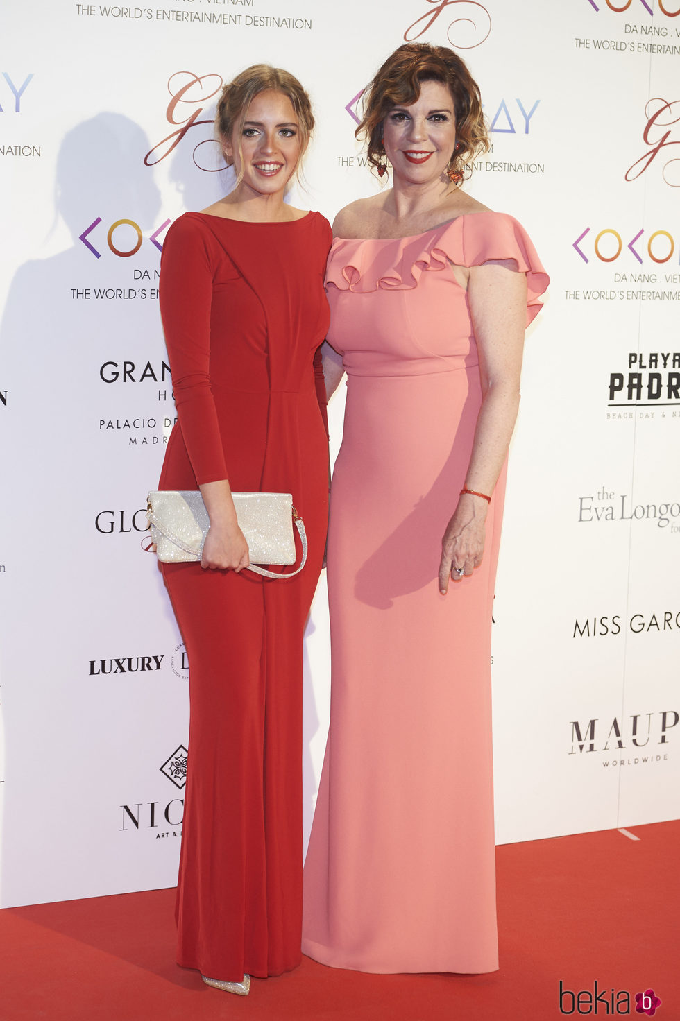 Belinda Washington y su hija Andrea Lázaro en la Global Gift Gala 2017 de Madrid