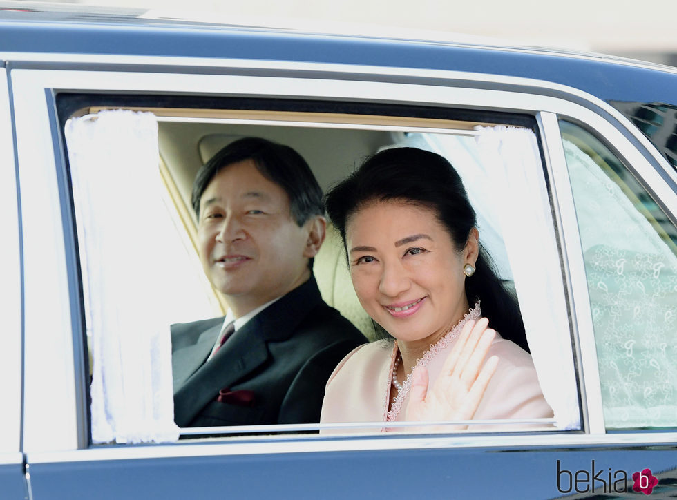 Naruhito y Masako de Japón en la bienvenida a los Reyes Felipe y Letizia a Japón