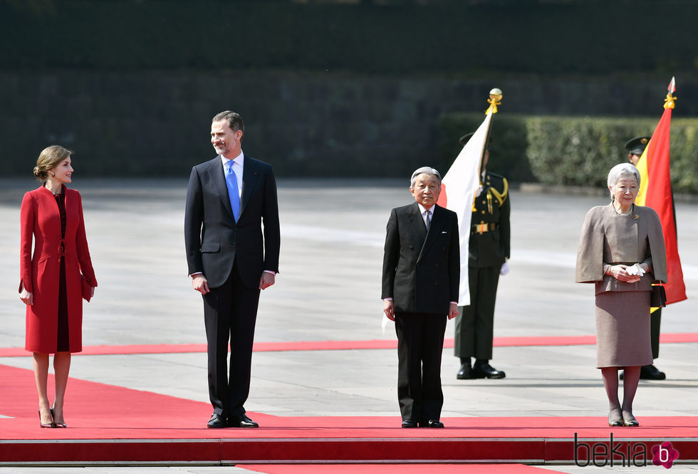 Los Reyes de España, recibidos por los Emperadores de Japón en su Viaje de Estado