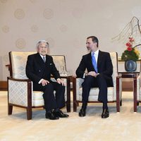 Los Reyes Felipe y Letizia charlan con los Emperadores de Japón en su Viaje de Estado a Japón