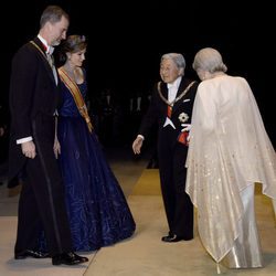 Los Emperadores de Japón reciben a los Reyes Felipe y Letizia en la cena en su honor en el Palacio Imperial de Tokio