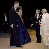 Los Emperadores de Japón reciben a los Reyes Felipe y Letizia en la cena en su honor en el Palacio Imperial de Tokio