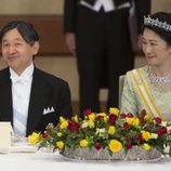 Naruhito de Japón y Kiko de Japón en la cena de gala en honor a los Reyes Felipe y Letizia