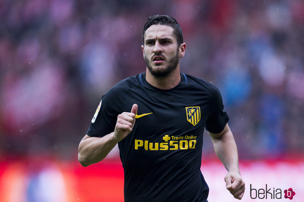 El futbolista Koke durante un partido de fútbol